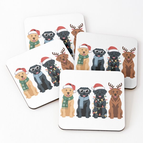 Item preview, Cute Labrador Retriever Christmas Holiday Party designed and sold by chattsuede.
