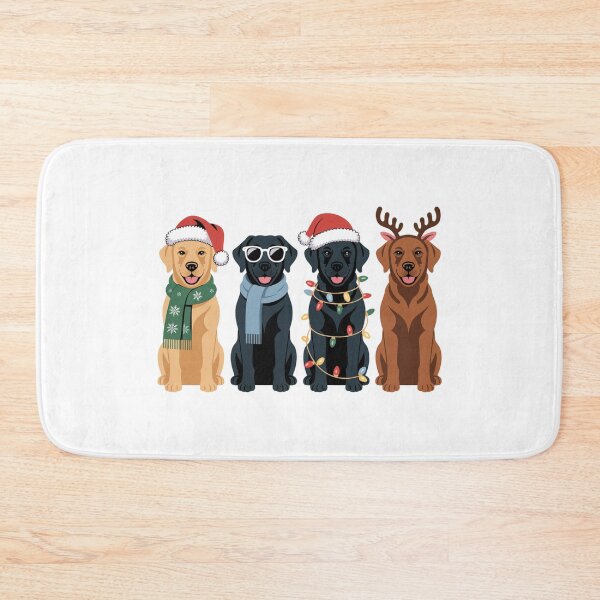 Item preview, Cute Labrador Retriever Christmas Holiday Party designed and sold by chattsuede.
