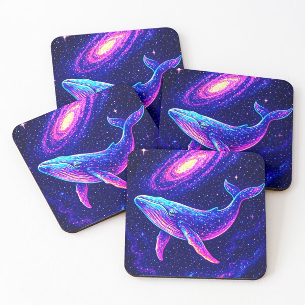 Item preview, Neon Cosmic Whale – Vibrant Space Art designed and sold by Expl0rer.
