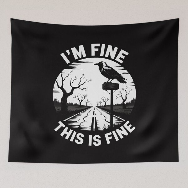 Item preview, This is Fine, From Horror TV Scary Show designed and sold by Silicula.