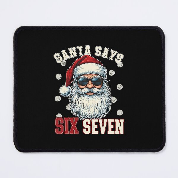Item preview, Funny Santa Says Six Seven Christmas 67 Meme Basketball designed and sold by BrandyMartha.