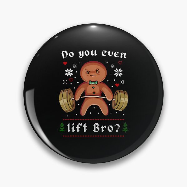 Item preview, Do You Even Lift Bro Gingerbread Gym Ugly Christmas designed and sold by EstherDiane.