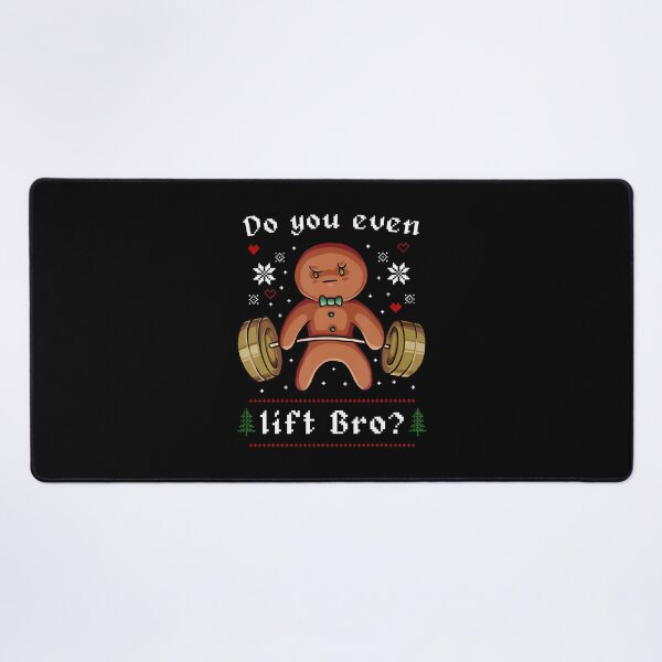 Item preview, Do You Even Lift Bro Gingerbread Gym Ugly Christmas designed and sold by EstherDiane.