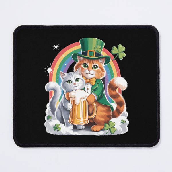 Item preview, Cat St Patricks Day Leprechaun Riding Caticorn Unicorn designed and sold by DentistLegal.