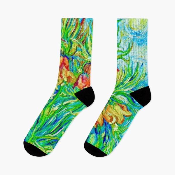 Item preview, Van Gogh Landscape with Fritillaries  designed and sold by Vicky Brago-Mitchell®.