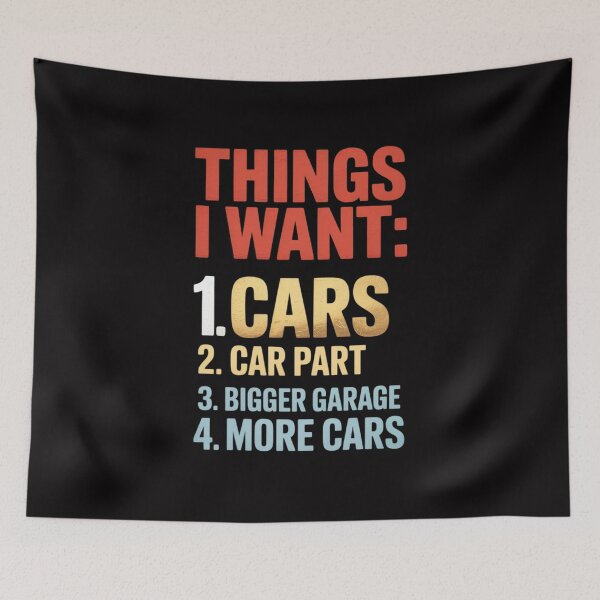 Item preview, Things I Want In My Life Car Garage Car Lovers Dad Men designed and sold by Silicula.