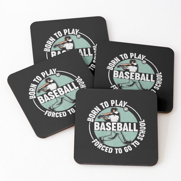 Artikelvorschau, Vintage Born To Play Baseball Forced To Go To School entworfen und verkauft von KellyJudith.