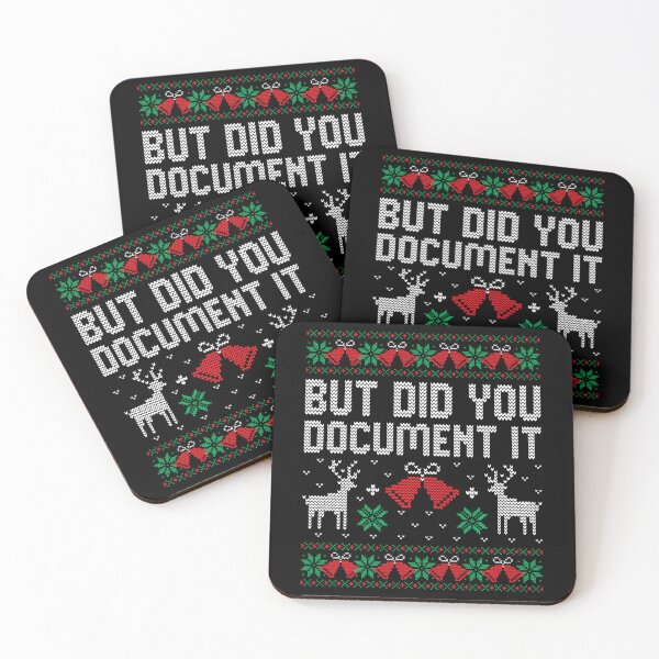 Item preview, But Did You Document It Funny Office Christmas Ugly Sweater designed and sold by HayleePacoch.