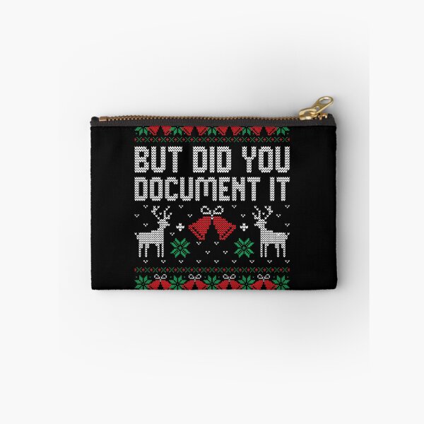 Item preview, But Did You Document It Funny Office Christmas Ugly Sweater designed and sold by HayleePacoch.