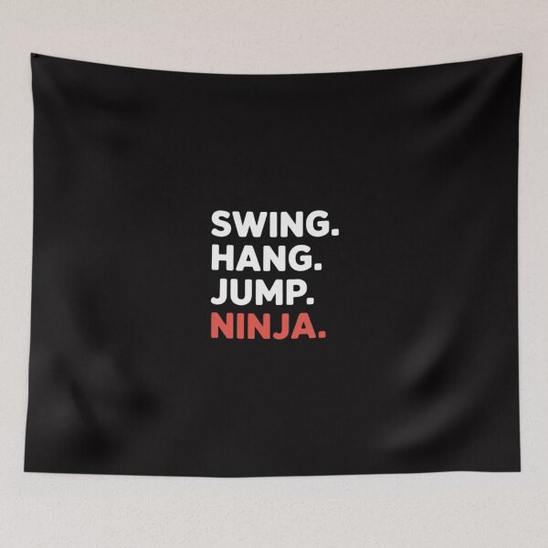Item preview, Swing. Hang. Jump. Ninja. designed and sold by Silicula.