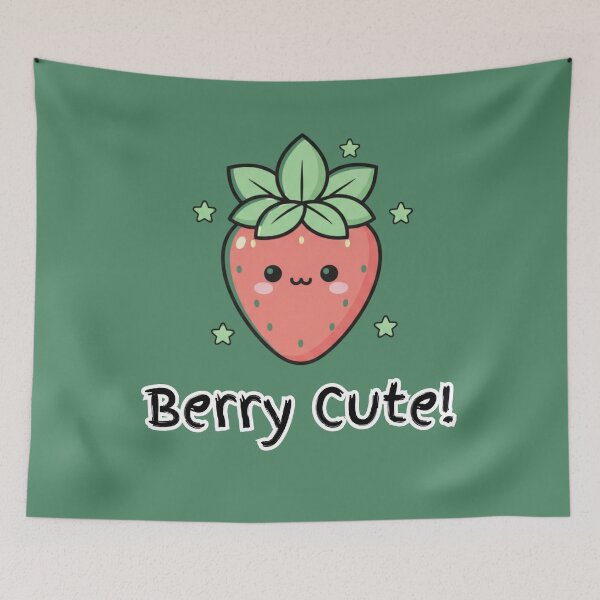 Item preview, Kawaii Shy Strawberry: "Berry Cute" designed and sold by SebastianSpace.