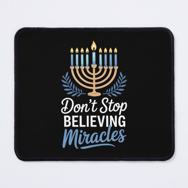 Item preview, Hanukkah Menorah Believe In Miracles Holiday Spirit designed and sold by KellyJudith.