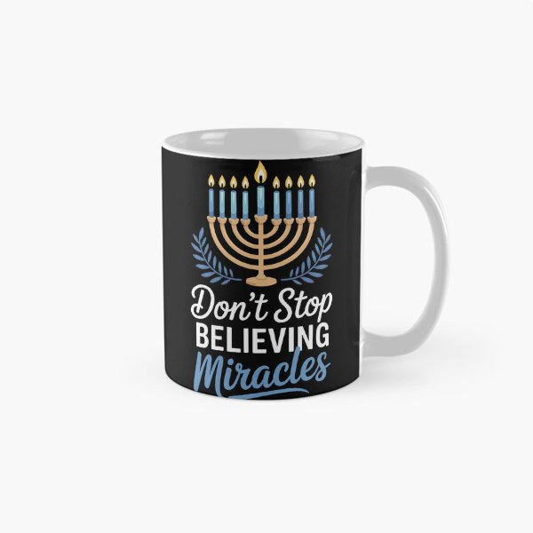 Item preview, Hanukkah Menorah Believe In Miracles Holiday Spirit designed and sold by KellyJudith.