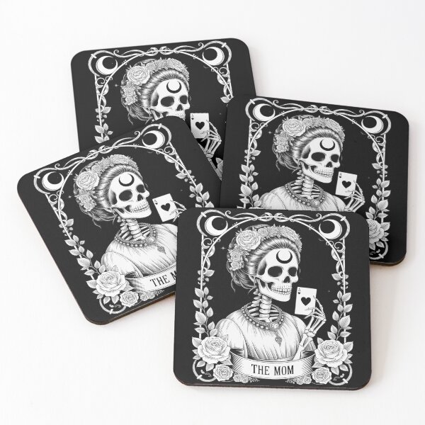 Item preview, The Mom Tarot Card Skeleton Witchy Skull Halloween Mama designed and sold by FndPardaL.