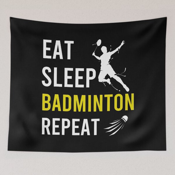 Item preview, Badminton Shuttlecock Eat Sleep Repeat Badminton Coach designed and sold by RosaliaAmber.