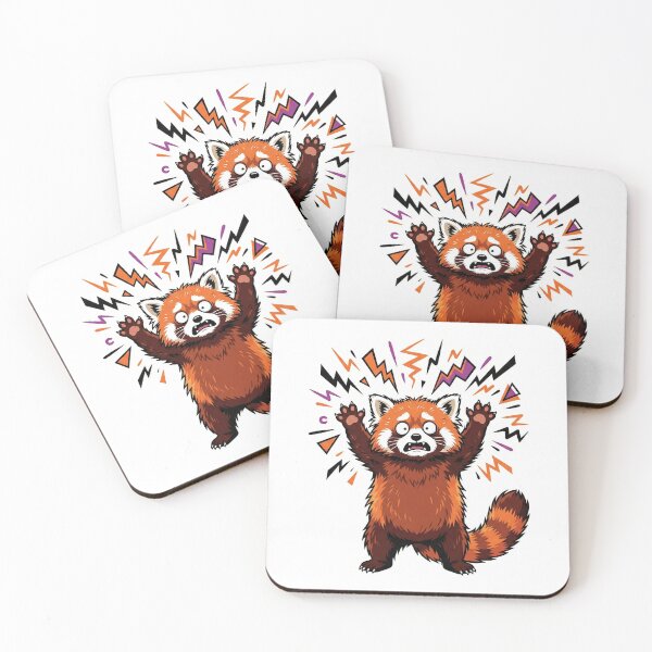 Item preview, Startled Red Panda designed and sold by yellowveggiez.