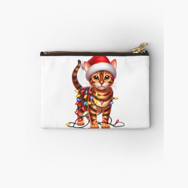 Item preview, Bengal cat Christmas designed and sold by doodIllustrate.