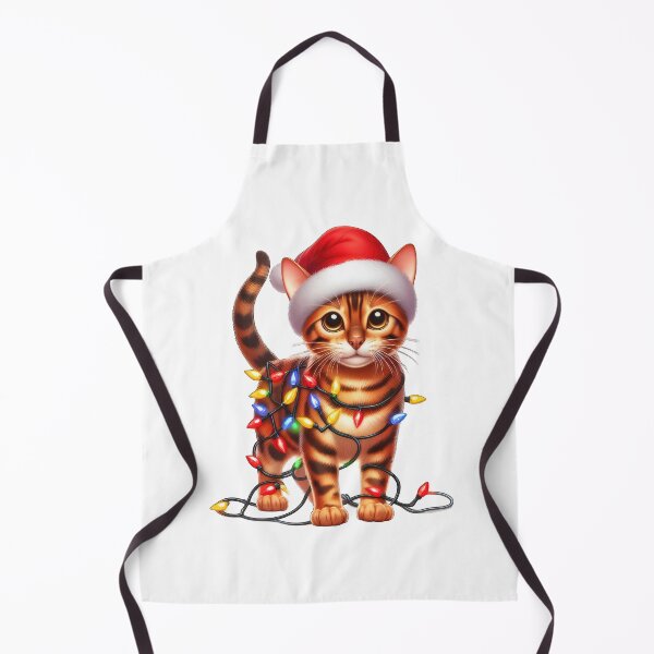 Item preview, Bengal cat Christmas designed and sold by doodIllustrate.