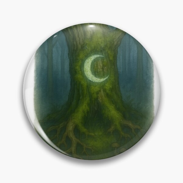 Item preview, Moss-Moon Sigil - Mythically Eerie Collection (HFS) designed and sold by Hollow-Fern-Studio.