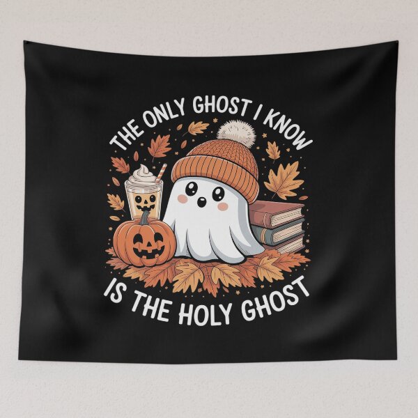 Item preview, The Only Ghost I Know is The Holy Ghost Halloween Book Lover designed and sold by FndPardaL.