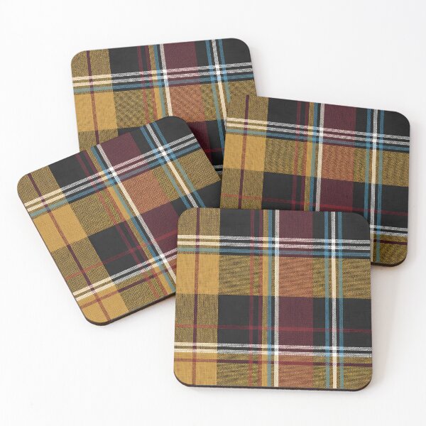 Item preview, Autumnal Mustard Gold Scottish Tartan Plaid Pattern Wool Texture designed and sold by svarupa.