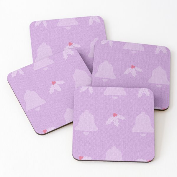 Item preview, Soft Lavender Jingle Bell & Holly Aesthetic Pattern  designed and sold by MINIADORA.