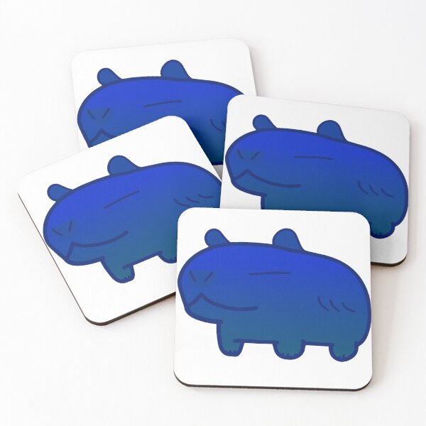 Item preview, Dark Blue Sapphire Shiny Capybara designed and sold by MiscibilityArt.