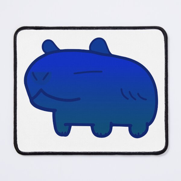 Item preview, Dark Blue Sapphire Shiny Capybara designed and sold by MiscibilityArt.