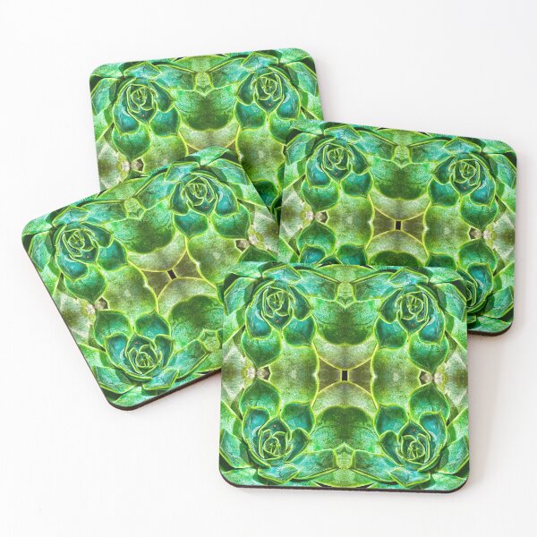 Item preview, Mirrored Echeveria Succulent – Botanical Symmetry Wall Art designed and sold by aadventures.