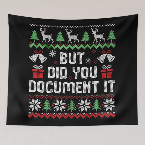 Item preview, But Did You Docut It Funny Office Christmas Ugly Sweater  designed and sold by JEFDodsonArt.