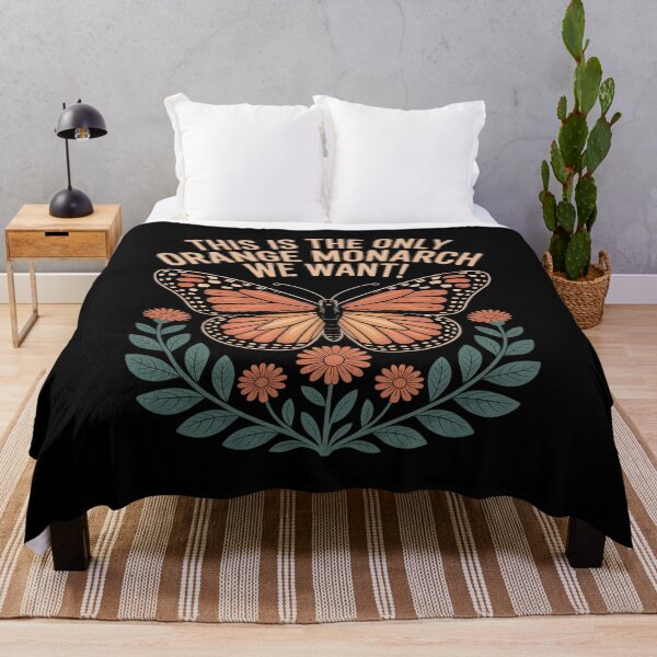 Item preview, The ONLY Orange Monarch We Want a Butterfly Floral designed and sold by FndPardaL.
