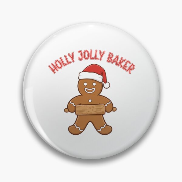 Item preview, Holly Jolly Baker Gingerbread Man Cartoon Christmas Baking designed and sold by chattsuede.