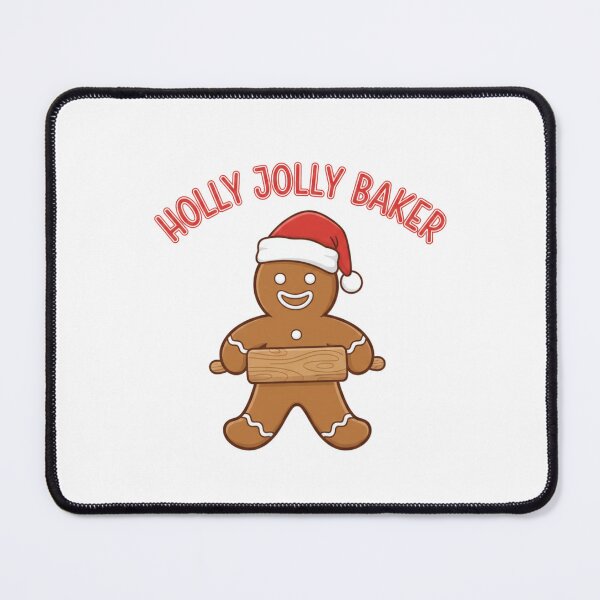 Item preview, Holly Jolly Baker Gingerbread Man Cartoon Christmas Baking designed and sold by chattsuede.