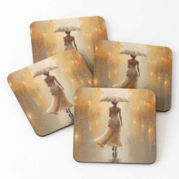 Item preview, Elegant Woman in Autumn Rain designed and sold by NIVEX.