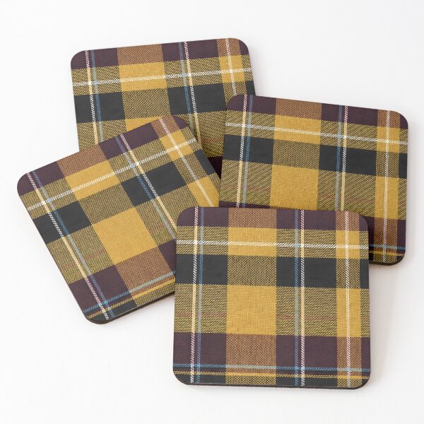 Item preview, Autumnal Mustard Gold Scottish Tartan Plaid Pattern Wool Texture designed and sold by svarupa.