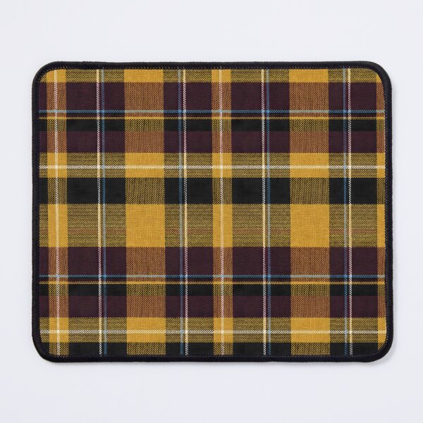 Item preview, Autumnal Mustard Gold Scottish Tartan Plaid Pattern Wool Texture designed and sold by svarupa.