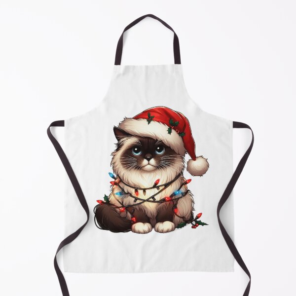 Item preview, Birman cat Christmas designed and sold by doodIllustrate.