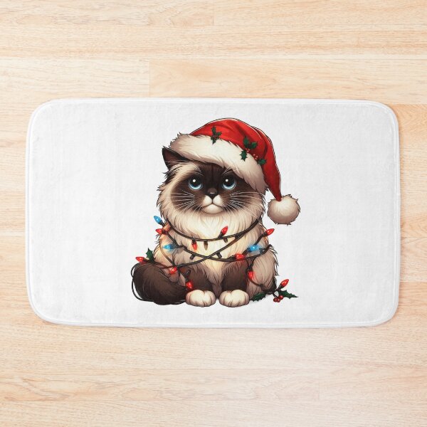 Item preview, Birman cat Christmas designed and sold by doodIllustrate.