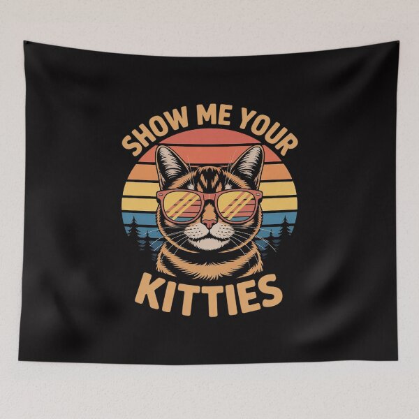 Item preview, Show Me Your Kitties Cat Lover Sunset Men Women designed and sold by GalaFunny.