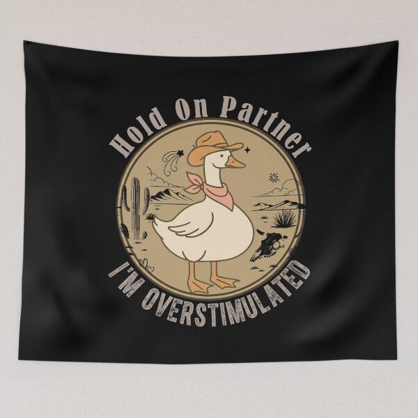 Item preview, Cowboy Duck Funny Overstimulated Shirt designed and sold by LarryMBrown.
