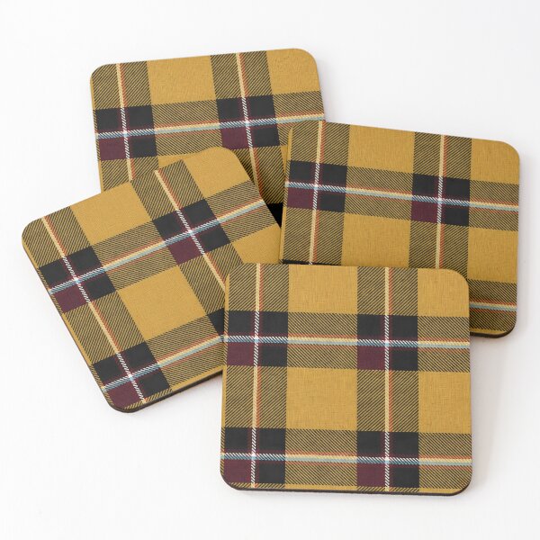 Item preview, Autumnal Mustard Gold Scottish Tartan Plaid Pattern Wool Texture designed and sold by svarupa.
