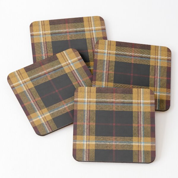 Item preview, Autumnal Mustard Gold Scottish Tartan Plaid Pattern Wool Texture designed and sold by svarupa.