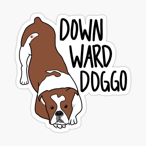 Item preview, Downward doggo designed and sold by aleecha.
