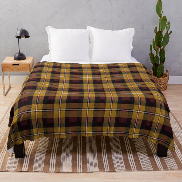 Item preview, Autumnal Mustard Gold Scottish Tartan Plaid Pattern Wool Texture designed and sold by svarupa.