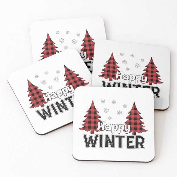 Item preview, Happy Winter Buffalo Plaid Rustic Cheer designed and sold by chattsuede.
