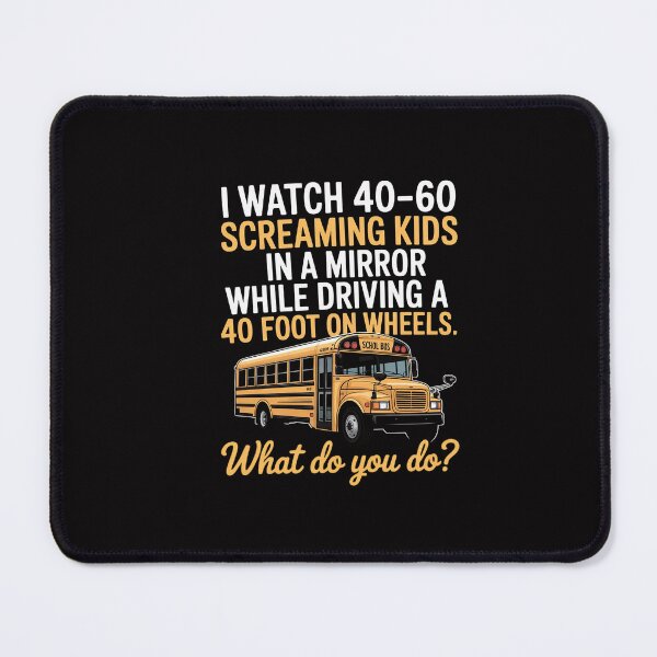 Item preview, School Bus Driver Watch Screaming Kids Drive Box On Wheels designed and sold by GalaFunny.