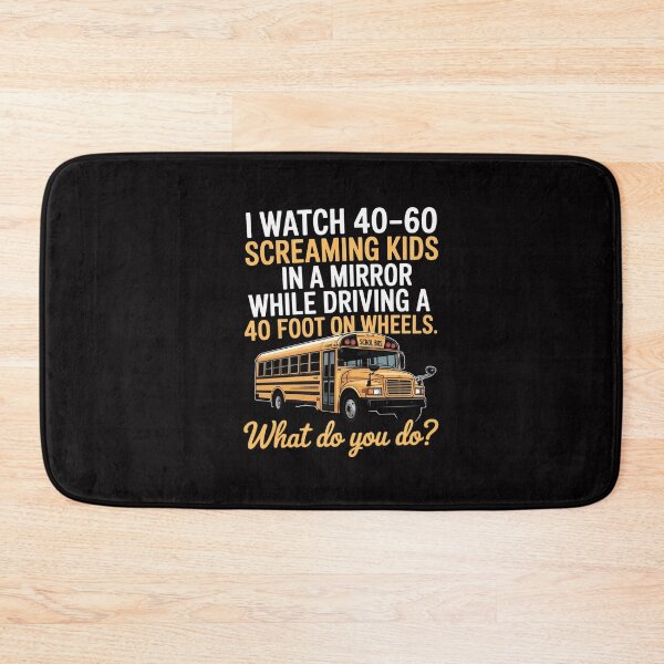 Item preview, School Bus Driver Watch Screaming Kids Drive Box On Wheels designed and sold by GalaFunny.