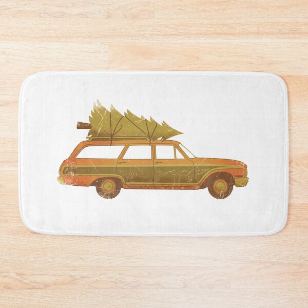 Item preview, Vintage Christmas Car – Holiday Tree Road Trip designed and sold by FratddArtworks.