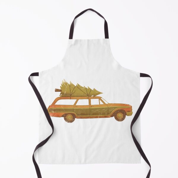 Item preview, Vintage Christmas Car – Holiday Tree Road Trip designed and sold by FratddArtworks.