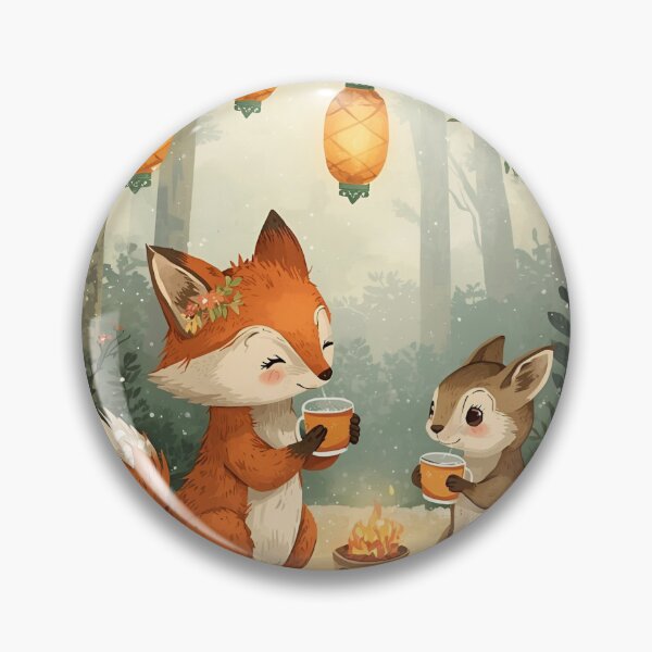 Item preview, Whimsical Fox and Chipmunk New Year 2026 Celebration designed and sold by WildlifeWhimsy.